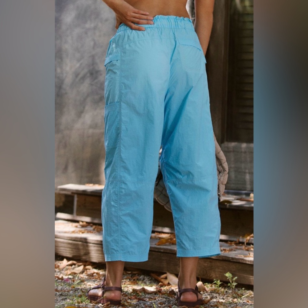 Free People Movement ~ In The Wild Pants ~ NWT Sz: S Color: Santorini/Blue Sea - Picture 12 of 12